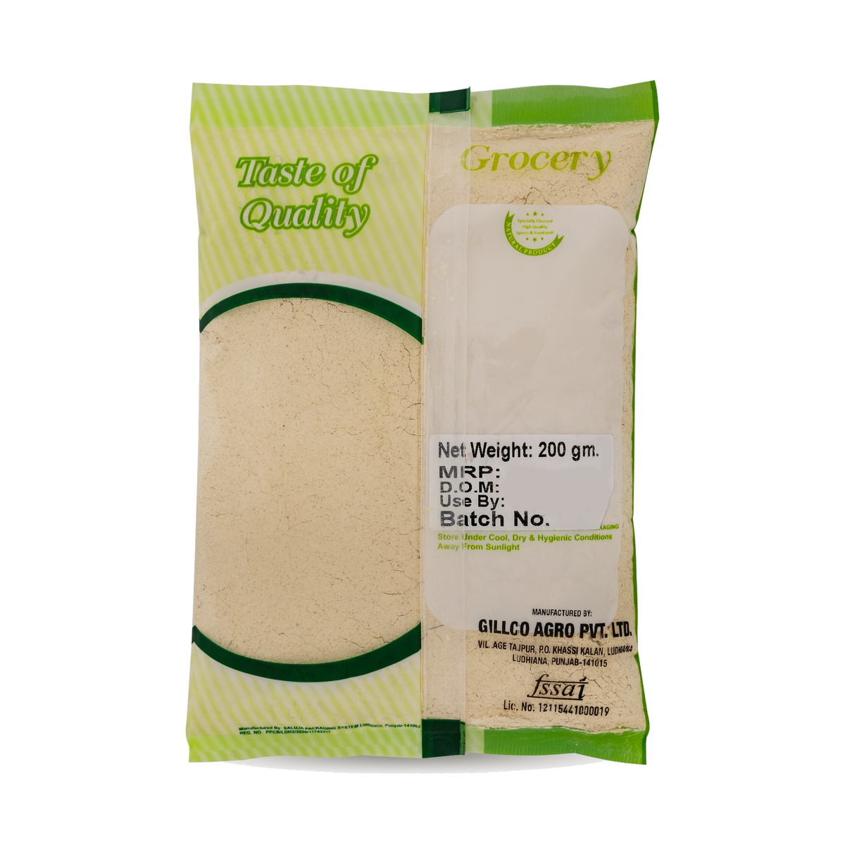 Gillco Grocery High Protein Elaichi Sattu – Traditional Cardamom-Flavoured Drink Mix with Milk, 200g Pack